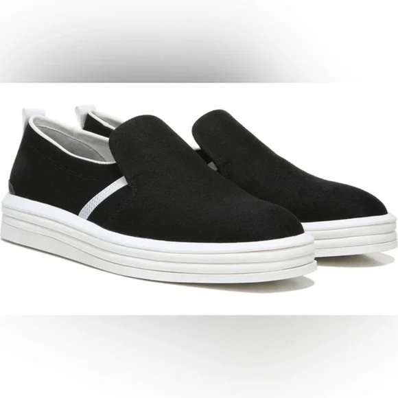 Franko Sarto Maldives Black Canvas Slip-on sneakers - Picture 1 of 9